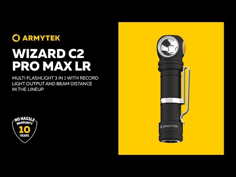 Armytek Wizard C2 Pro Max LR — long-range multi flashlight with wide light