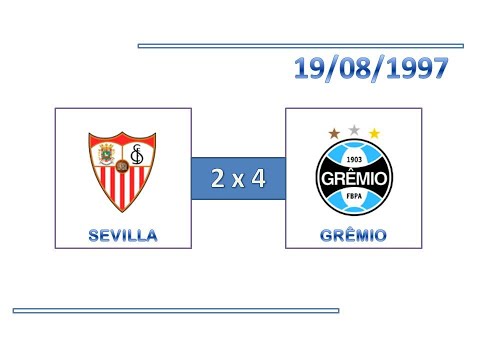 GOLS: Sevilla 2 x 4 Grêmio - 19/08/1997 - Troféu Colombino