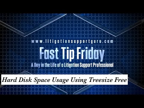 Fast Tip Friday – Hard Disk Space Usage Using Treesize Free
