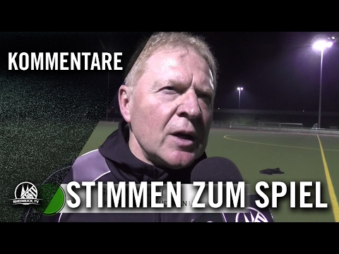 Günther Lang (Trainer FC Rheinsüd Köln U19) und Helge Hohl (Trainer TSV Hertha Walheim U19)