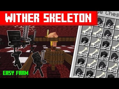 Easy Wither Skeleton Farm in Minecraft 1.16/1.21+  [Without Wither Roses][Tutorial]