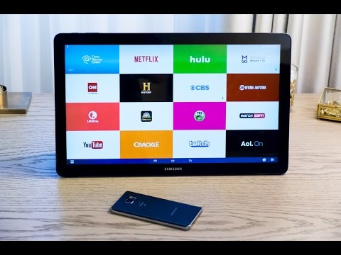Samsung’s absurd 18-inch tablet, the Galaxy View