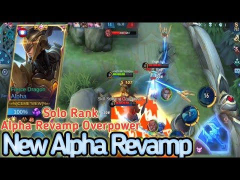 Alpha Revamp Solo Rank | Gameplay Alpha Sidelaner Best Build 2021 Mobile Legends Bang Bang !!!
