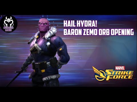 Baron Zemo Orb opening & Orange Catalyst Orb Screw Up - Marvel Strike Force - MSF