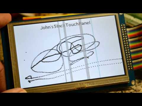XPT2046 5 Inch Touch Panel Function & Calibration with code & wiring MikroC