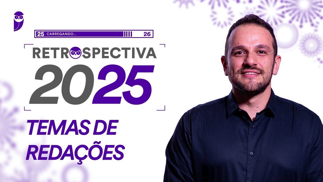 Retrospectiva 2025 - Temas de Redações - Prof. Rodolfo Gracioli