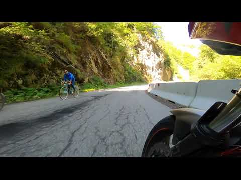 Riding through Romanian Forest Road - YAMAHA TRACER 7 2021 (4K)