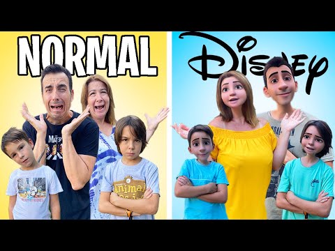 24 horas Familia DISNEY 🥊  Familia Normal // Juegos para hacer en casa