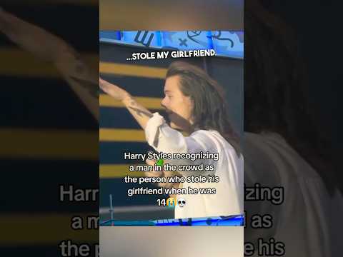 Harry Styles recognizes man who stole his girlfriend 😂 #shorts #harrystyles #concert