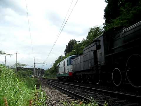 Rotabili Storici E646.196 + 685.089 in trasferimento per la Sicilia