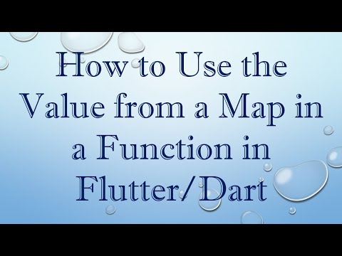 How to Use the Value from a Map in a Function in Flutter/Dart