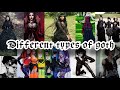 DIFFERENT GOTH TYPES!