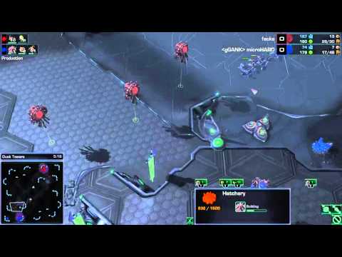 SC2 Legacy of the Void - facke VS microHARD on Dusk Towers