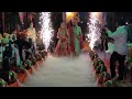 Bride Groom Fog Entry With Pyro Beautiful Couple Entry