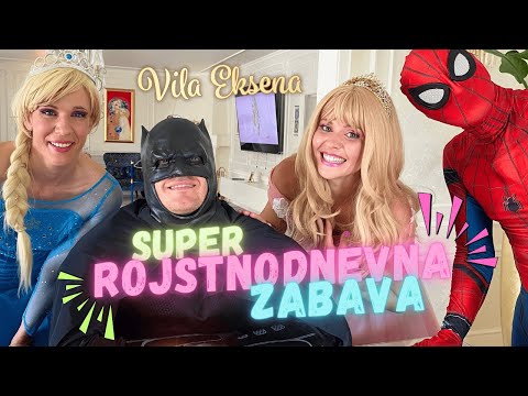 Vila Eksena, Elza in Spiderman pripravljajo veliko presenečenje: Rojstnodnevna zabava za Batmana!