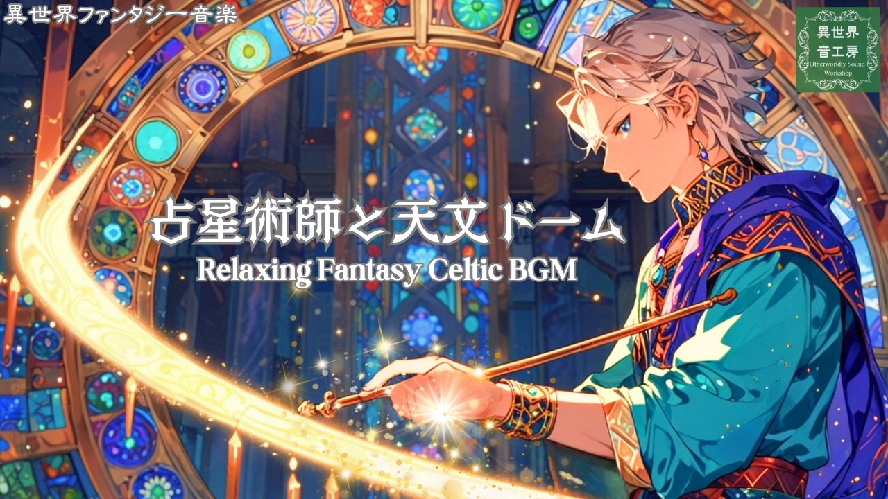 【異世界ケルト音楽】輝く神秘の空間『占星術師と天文ドーム』Relaxing Fantasy Celtic BGM｜Astrologer in the Celestial Observatory