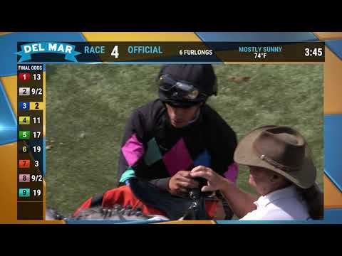 Eleniak wins race 4 at Del Mar 7/30/22