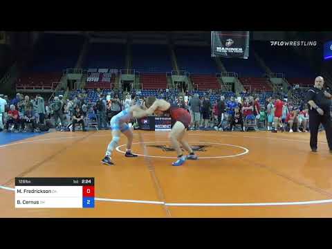 126 Lbs Round Of 128 - Michael Fredrickson, Oklahoma Vs Brennen Cernus, Ohio 260b