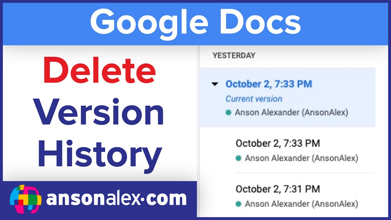 How to Delete Version History in Google Docs