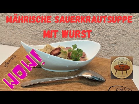 Mährische Sauerkrautsuppe mit Wurst aus dem Dutch  Oven 😋😋🍽👨‍🍳🥣