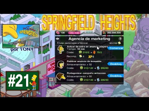 Los Simpson Springfield "Heights - Cap. 21 - Desbloqueo personajes para recoger recursos" por Tony