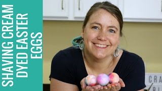 How to Dye Easter Eggs with Shaving Cream and Food Coloring