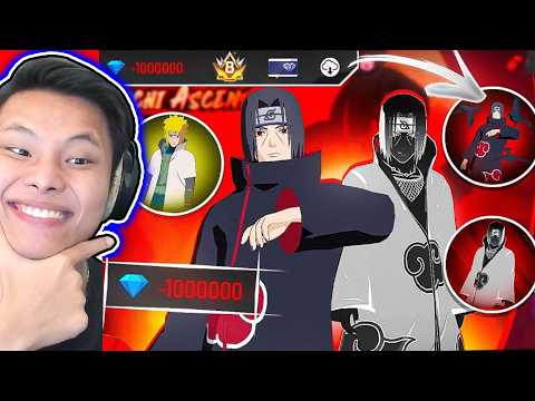 [FREE FIRE] JAY FF OPENS SUPER COOL UCHIHA ITACHI PACK✨☁️🩸BUY ALL NARUTO vs AKATSUKI COLLABORATIV...