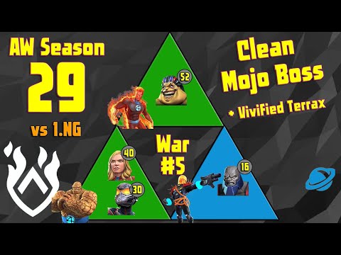 Alliance War Season 29 #5 vs 1.NG  - Super Clean Mojo Boss + Vivified Terrax