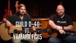 Video thumbnail for Guild D-40 vs. Yamaha Red Label FGX5 | The Most Underrated Dreadnoughts? by Alamo Music Center