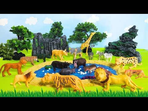 Safari Animal Toys Figurines Collection 🦒🦣||African Animals || NauuKidsToys