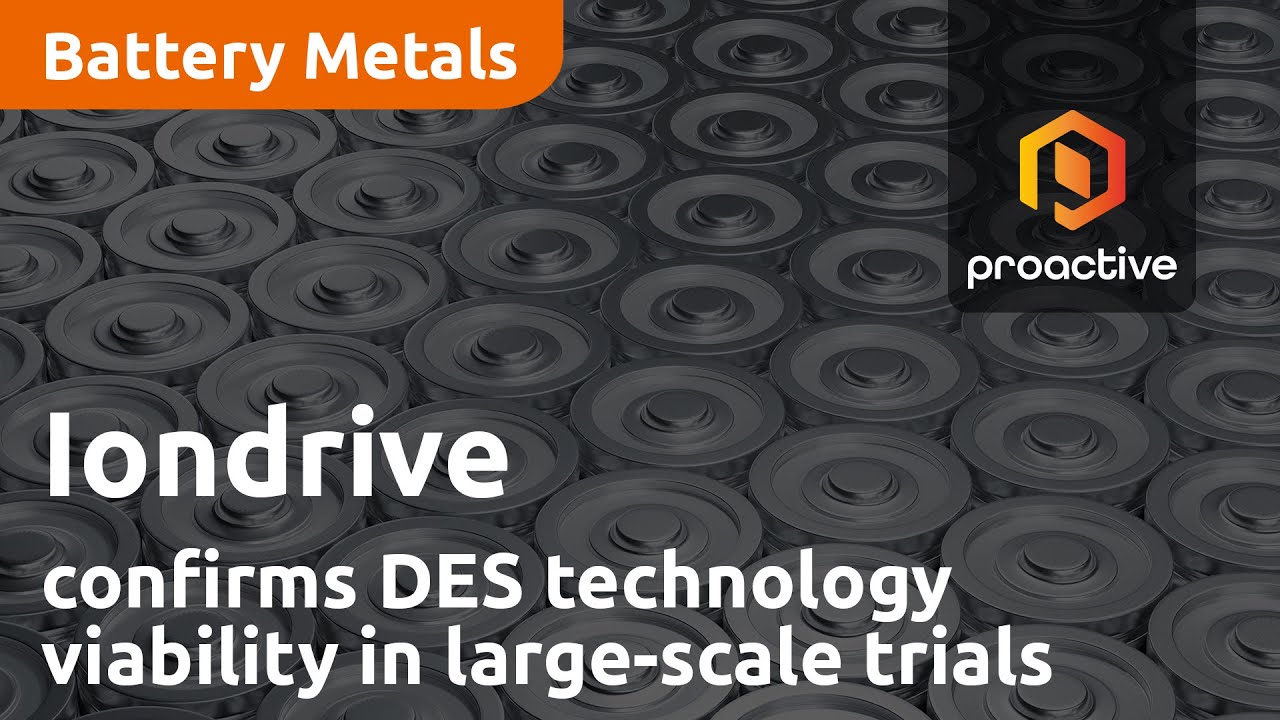 Iondrive confirms DES technology viability in large-scale trials