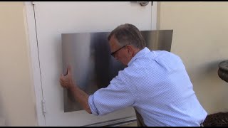 Kick Plate Install Magnetic Stainless on Door