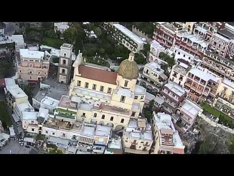 Drone Flying Over Positano