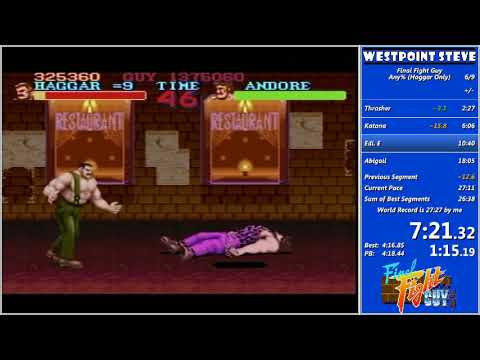 Final Fight GUY - 26:56 (Any% - Haggar)