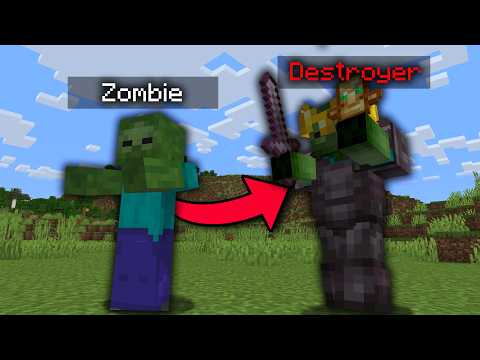 Minecraft, But Mobs Randomly Become Boss Fights
