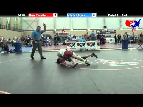 Blane Tschida vs. Mitchell Evens at 2013 ASICS FILA Cadet Nationals - GR