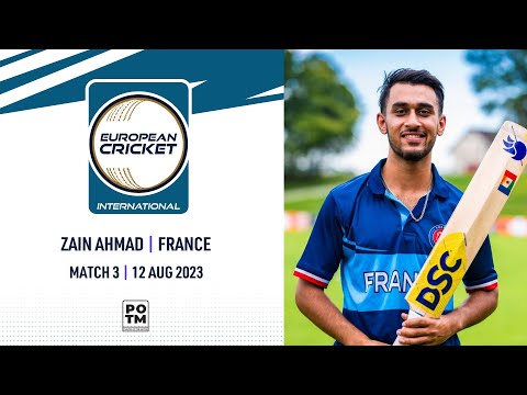 POTM: Z.Ahmad - FRA vs LUX | Highlights | ECI Switzerland | 12 Aug 2023 | ECI23.105