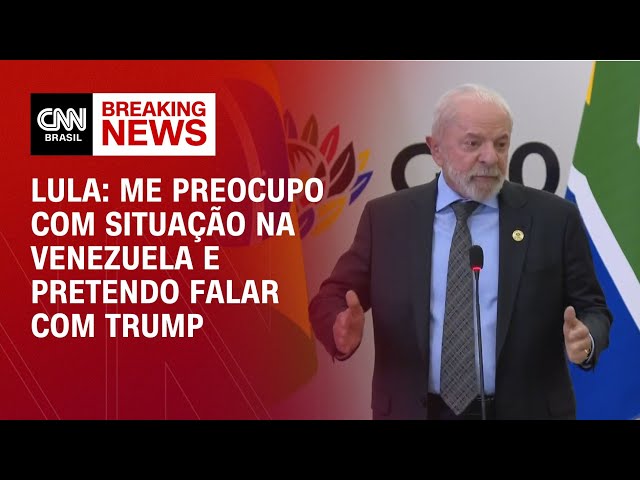 Me preocupo com situação na Venezuela e pretendo falar com Trump, diz Lula | CNN NEWSROOM