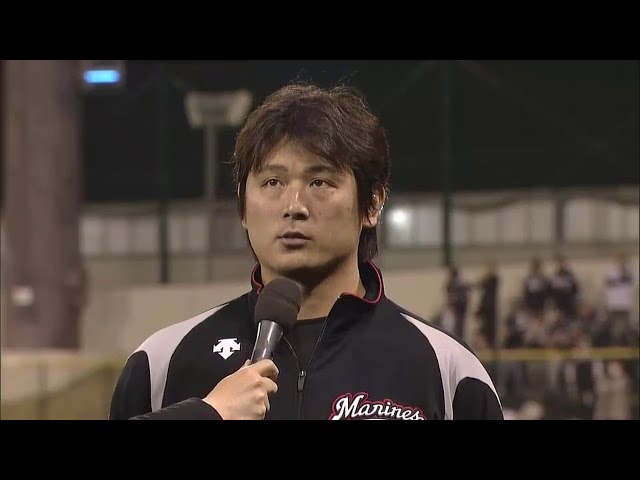 マリーンズ涌井投手ヒーローインタビュー 2014/4/15 L-M