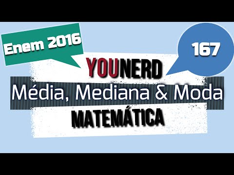 🐧 167. ENEM 2016.1 Média, Mediana | Questão 👉🏻 "Preocupada com seus resultados, uma" | Matemática