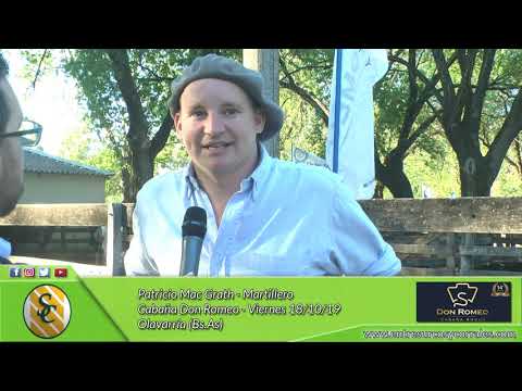 18-10-19 - Patricio Mac Grath - Martillero (Madelan) - Cabaña Don Romeo - Olavarría