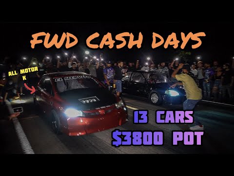 FWD CASH DAYS | STREETS OF MEXICO | ALL MOTOR K20, TURBO B SERIES CIVICS, & MORE | C.F.RACING