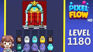 Pixel Flow Level 1180 Solution Walkthrough
