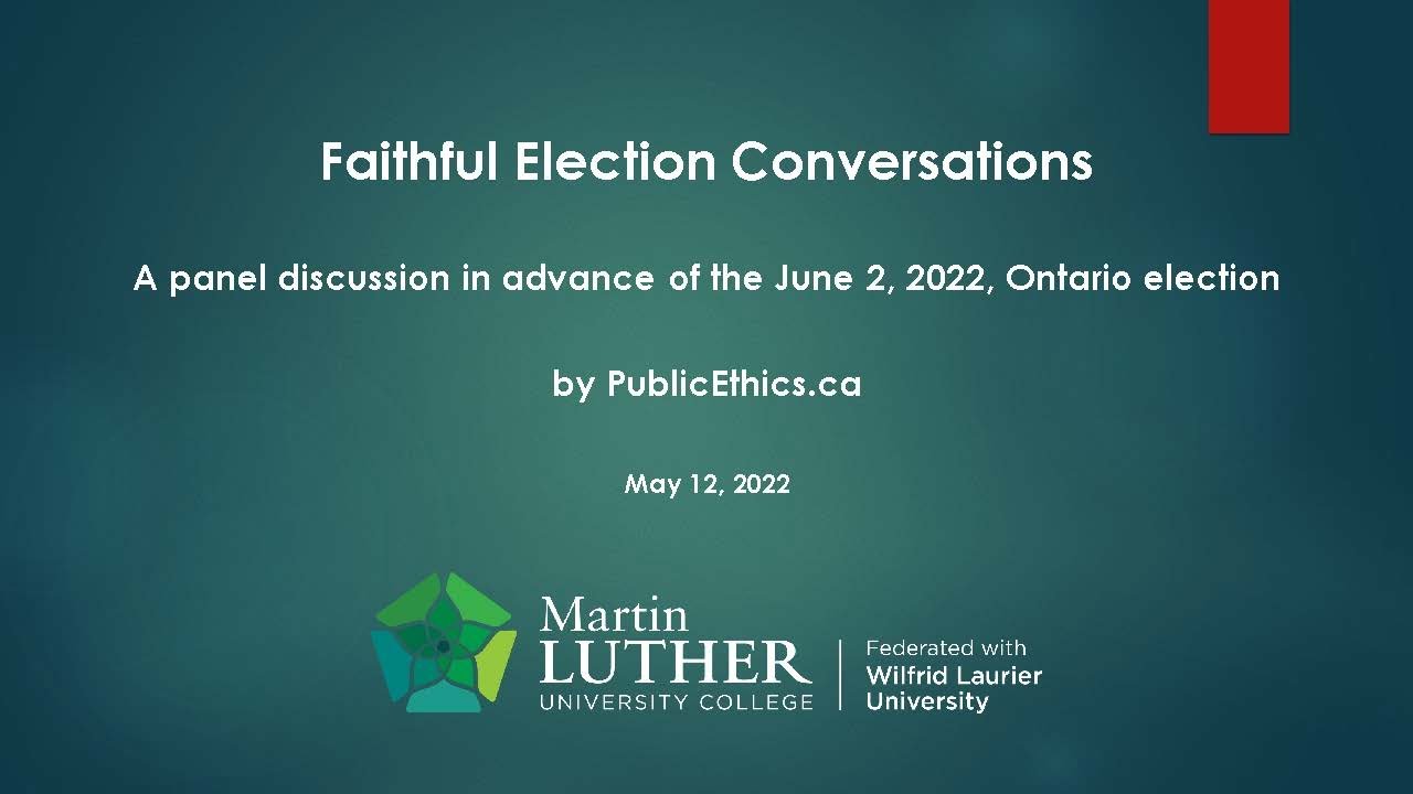 Faithful Election Conversations