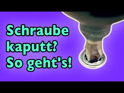 Du willst die kaputte Schraube rausdrehen? Ein brillanter Mini-Trick hilft sicher.