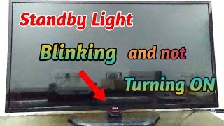 Standby Light Blinking and Not Turning ON, LG LED TV Repair (Tagalog)