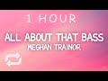 Meghan Trainor - All About That Bass (Lyrics) | 1 HOUR