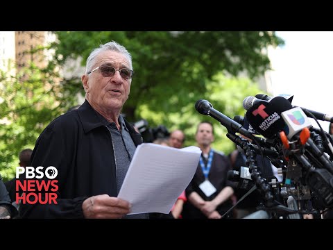 WATCH: Robert De Niro and Jan. 6 first responders speak outside Trump's hush money trial