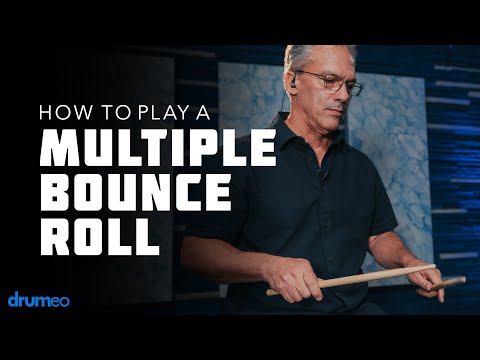 How To Play A Multiple Bounce Roll (Buzz Roll) - Drum Rudiment Lesson