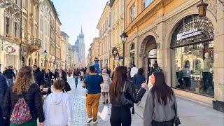Krakow, Poland 🇵🇱 - Main Square, Planty Park & Wawel Castle - 4K HDR Walking Tour